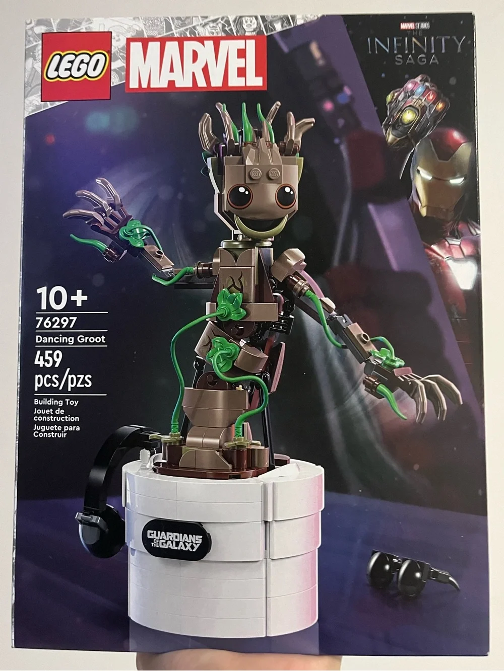 LEGO Marvel Dancing Groot Guardians of the Galaxy Interactive Set 76297